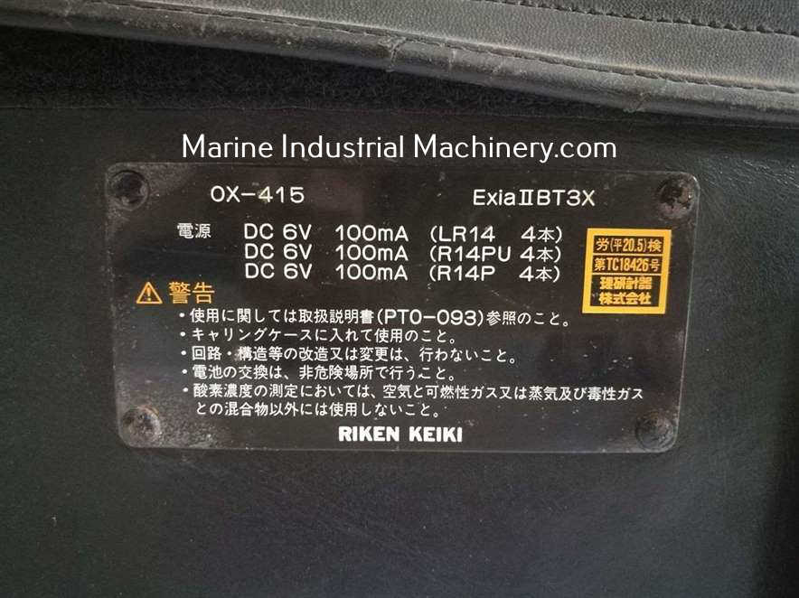 Riken Keiki OX-415(Type N) Portable Combination O2 Gas Detector