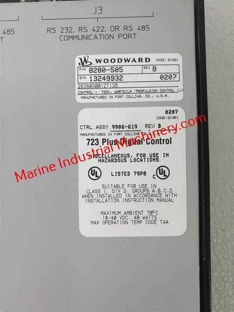 Woodward 8280-505 723 Plus Digital Control