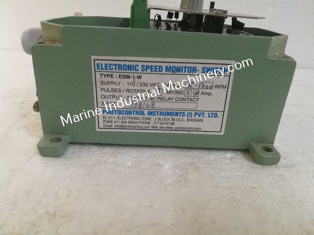 Protocontrol Instruments ESM-1-W Electronic Speed Monitor Switch