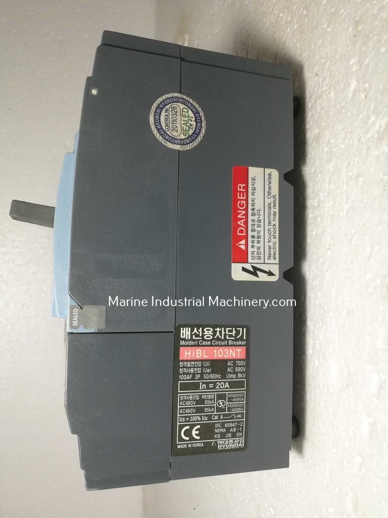 Hyundai HiBL 103NT Molded Case Circuit Breaker(20A)