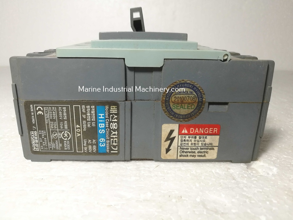 Hyundai HiBS 63 Molded Case Circuit Breaker(40A)