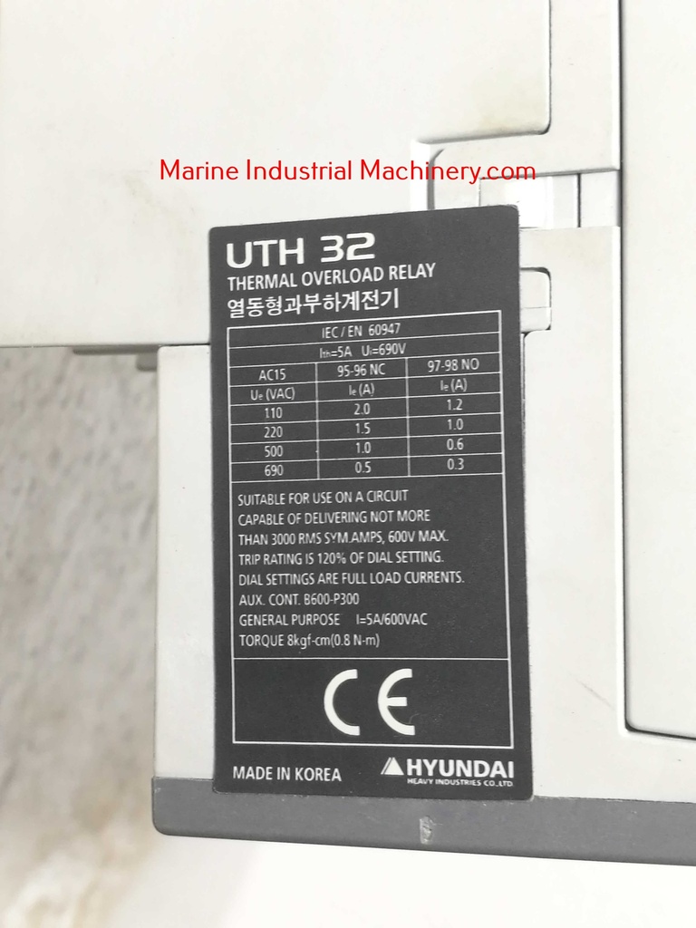 Hyundai UTH 32H Thermal Overload Relay(UTH265H225)