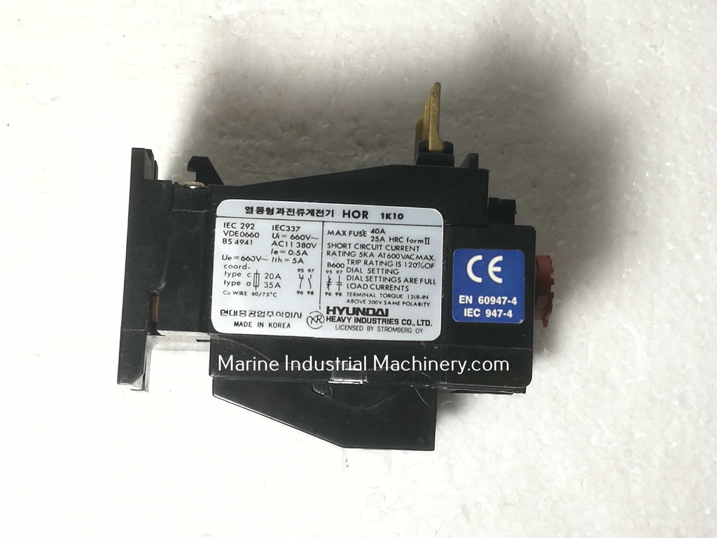 Hyundai HOR 1K 10 Thermal Overload Relay