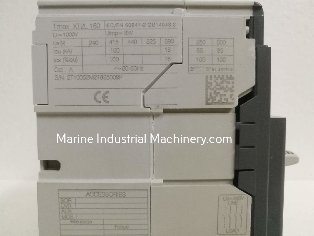 ABB SACE Tmax XT2L 160 Circuit Breaker (3P 80A)