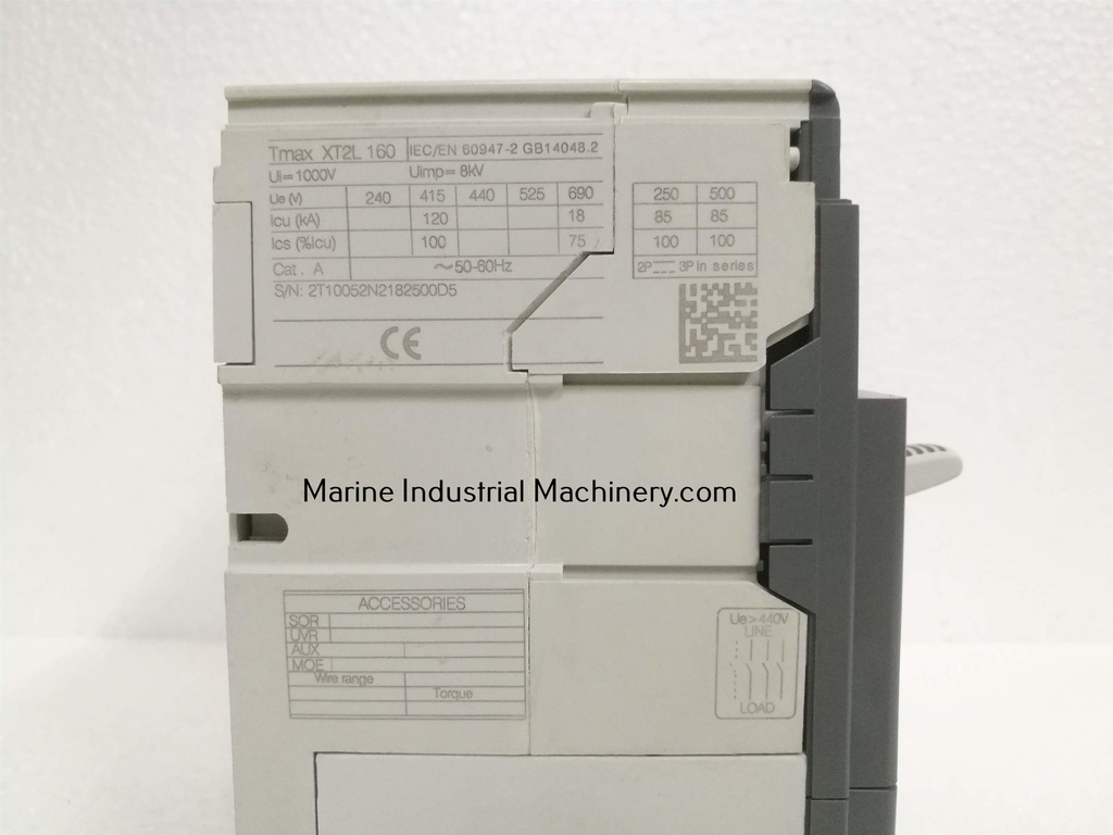 ABB SACE Tmax XT2L 160 Circuit Breaker (3P 100A)