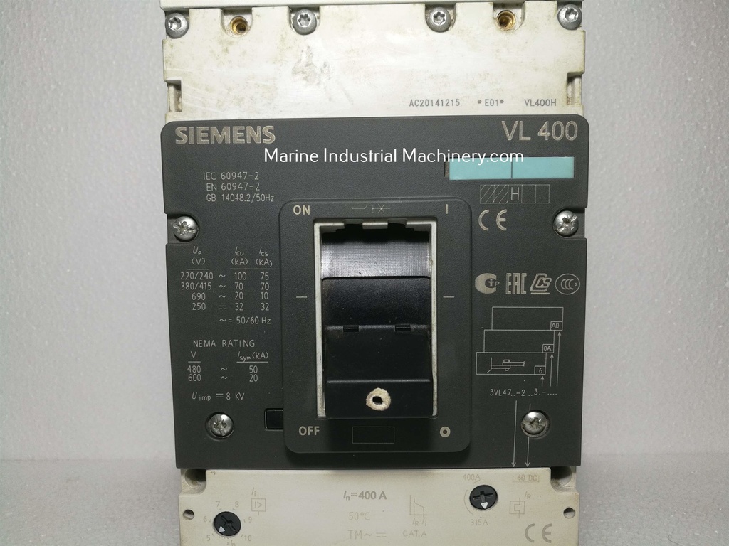 Siemens VL400 Molded Case Circuit Breaker