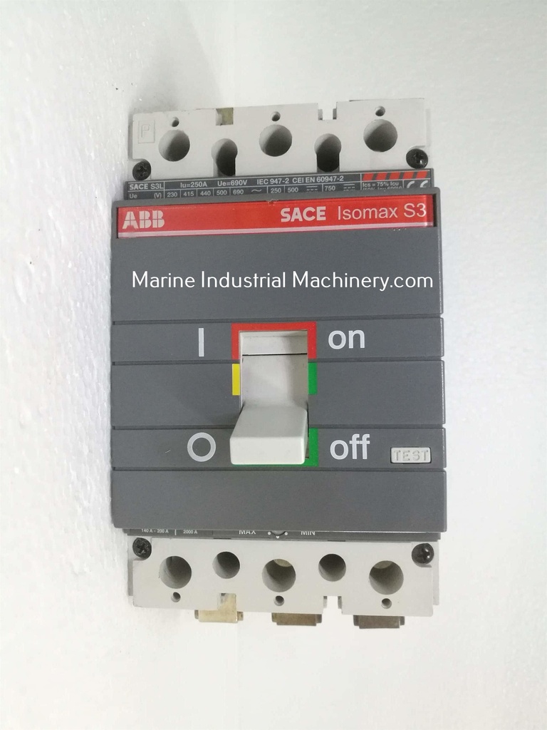 ABB SACE Isomax S3 S3L Circuit Breaker (3P 140A-200A)