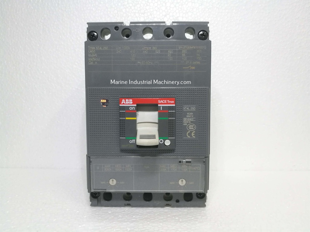 ABB SACE Tmax XT4L 250 Circuit Breaker(3P 200A)