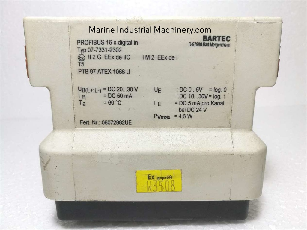 Bartec 07-7331-2302 16 In Digital Profibus Interface