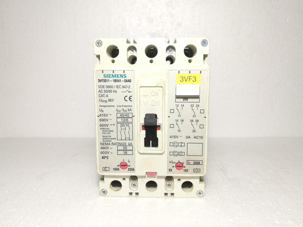 Siemens 3VF3311-1BX41-0AA0 Circuit Breaker