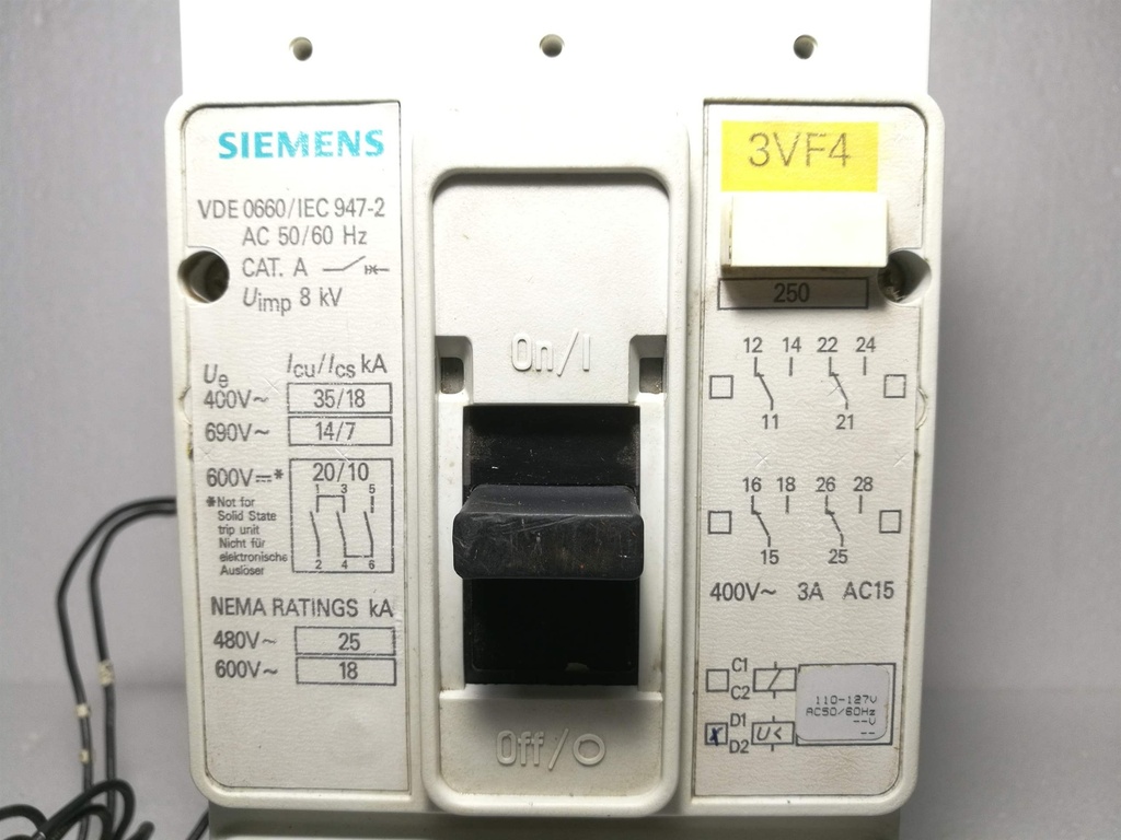 Siemens 3VF4211-1BF47-1GA0 Circuit Breaker