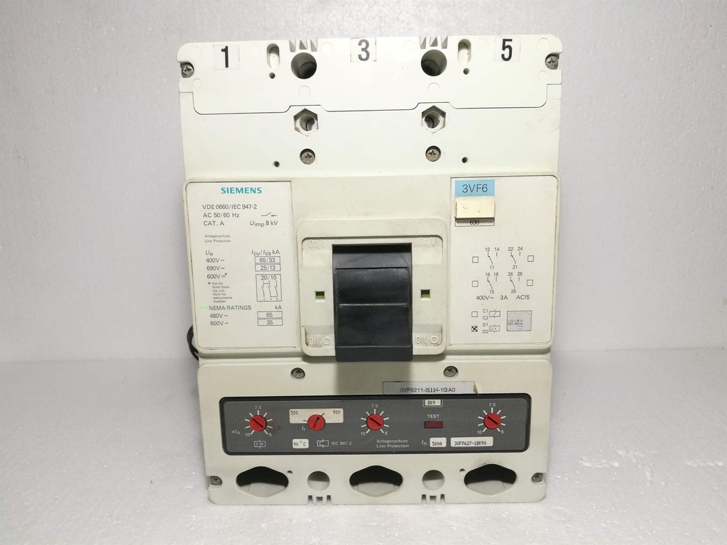 Siemens 3VF6211-2BK44-1GA0 Circuit Breaker