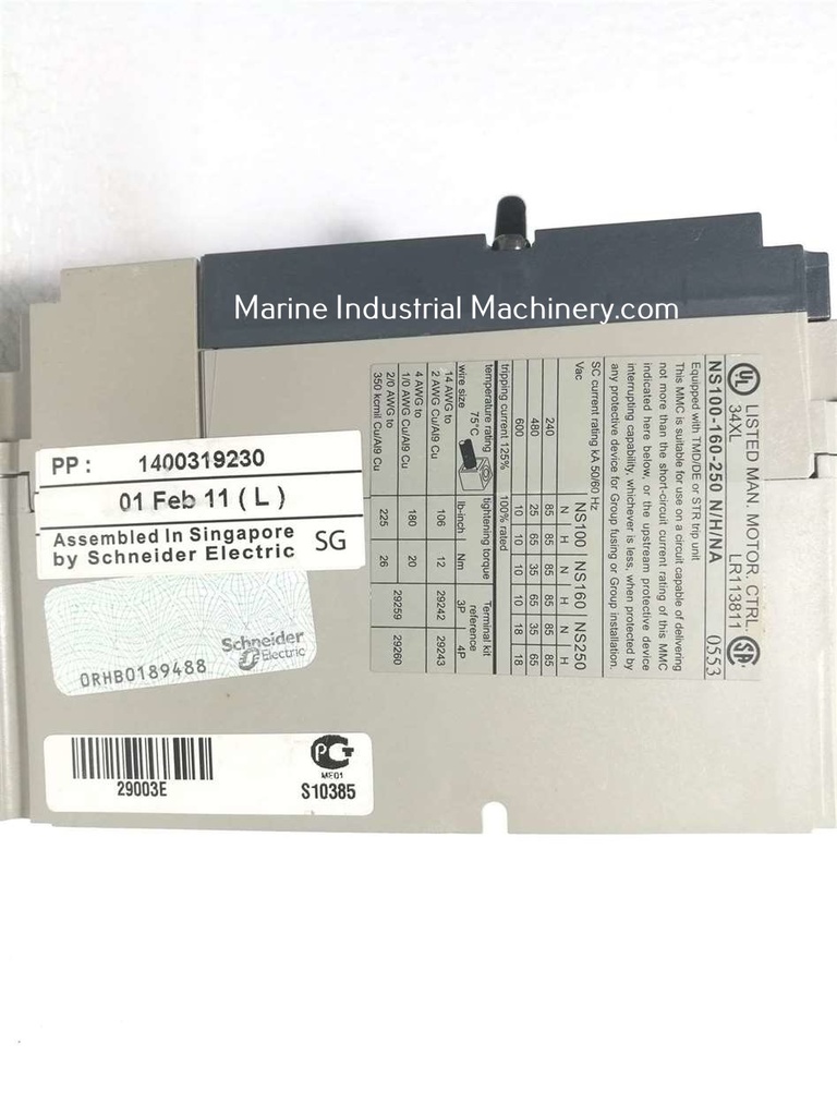 Schneider Electric Merlin Gerin NS100 N Circuit Breaker