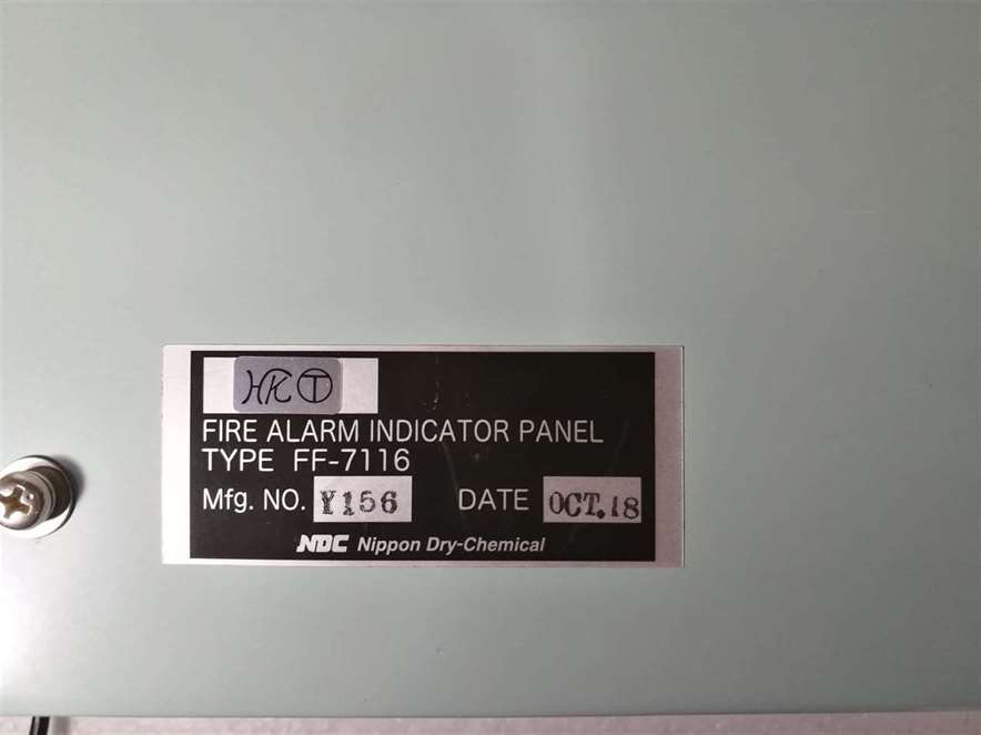 NDC FF-7116 Fire Alarm Indicator Panel