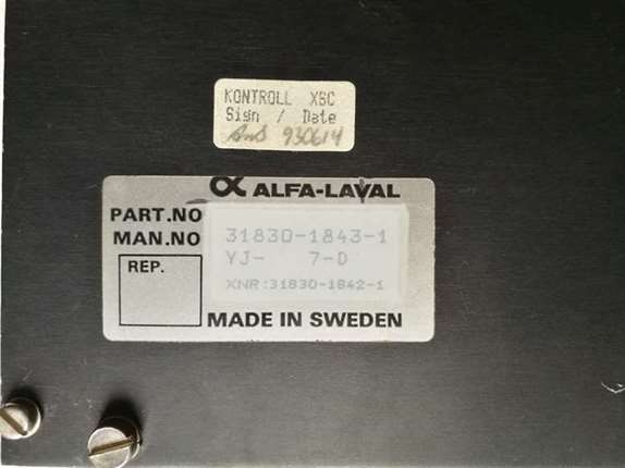 Alfa Laval 31830-1843-1 Control Module