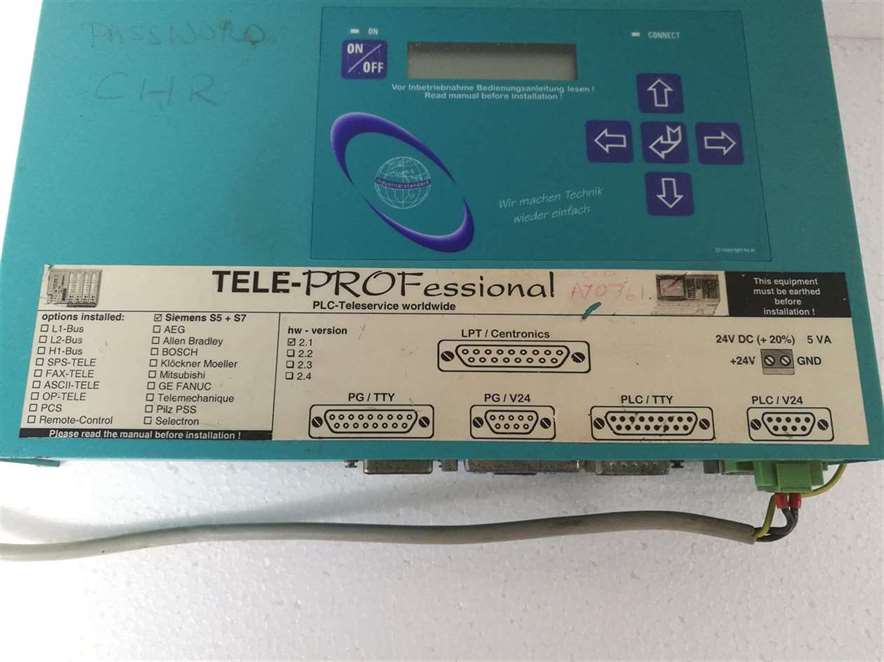 Tele-professional PLC-Teleservice worldwide Communication Interface