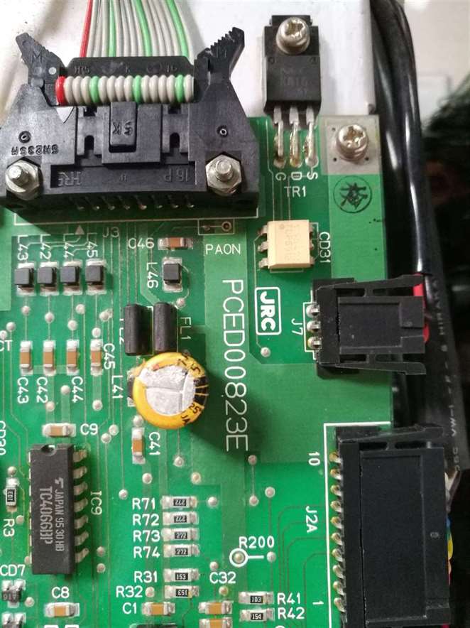 JRC PCED00823E CCD-165 PA Alarm CKT PCB