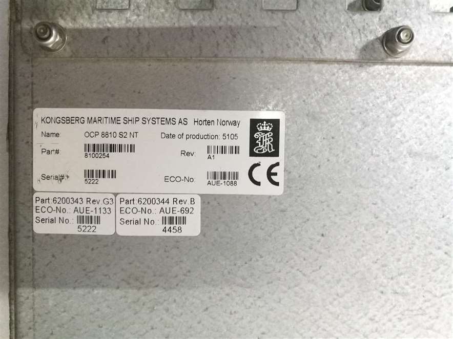 Kongsberg Maritime OCP 8810 S2 NT Operator Control Panel