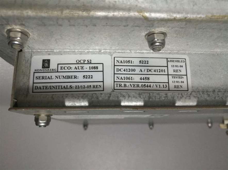 Kongsberg Maritime OCP 8810 S2 NT Operator Control Panel
