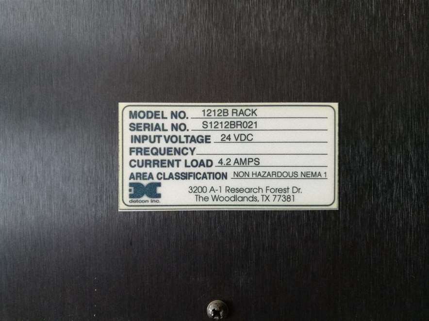 Detcon 1212B Gas Detection Control System