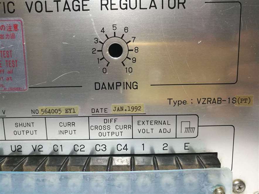Nishishiba Electric VZRAB-1S(PT) Automatic Voltage Regulator