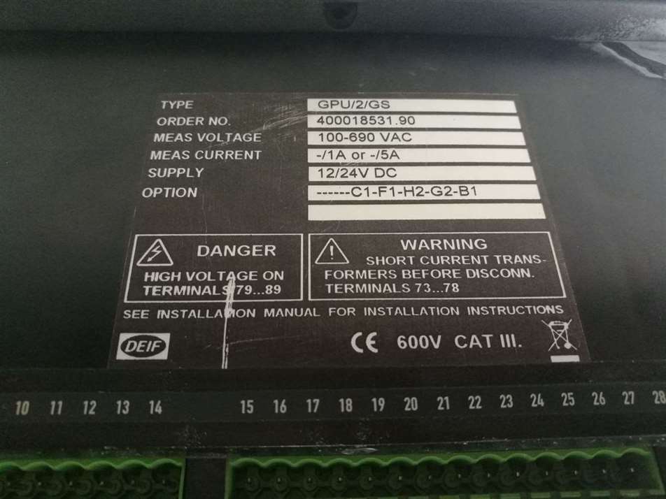 Deif GPU/2/GS Generator Paralleling Controller