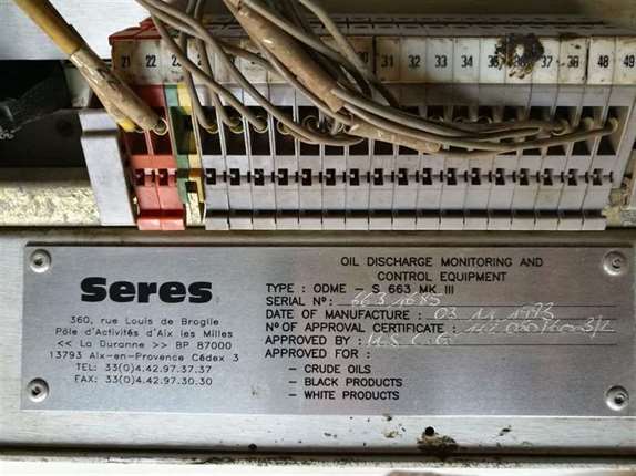 Seres ODME S 663 MK III Oil Discharge Monitoring and Control Equipment