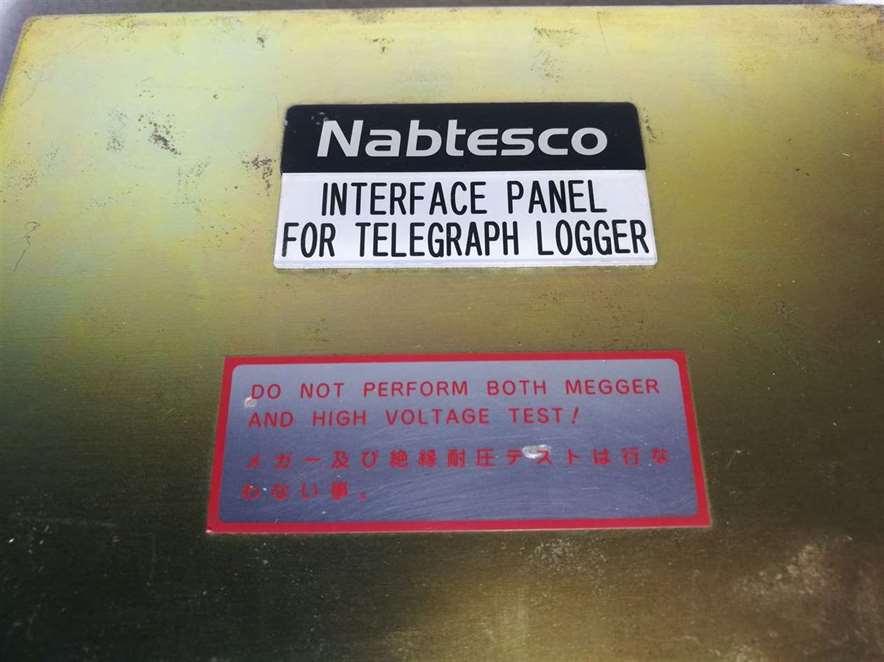 Nabtesco Interface Panel for Telegraph Logger
