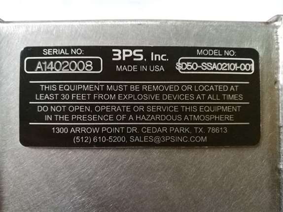 3PS Inc SD50-SSA02101-001 Load Monitor Controller Display Unit