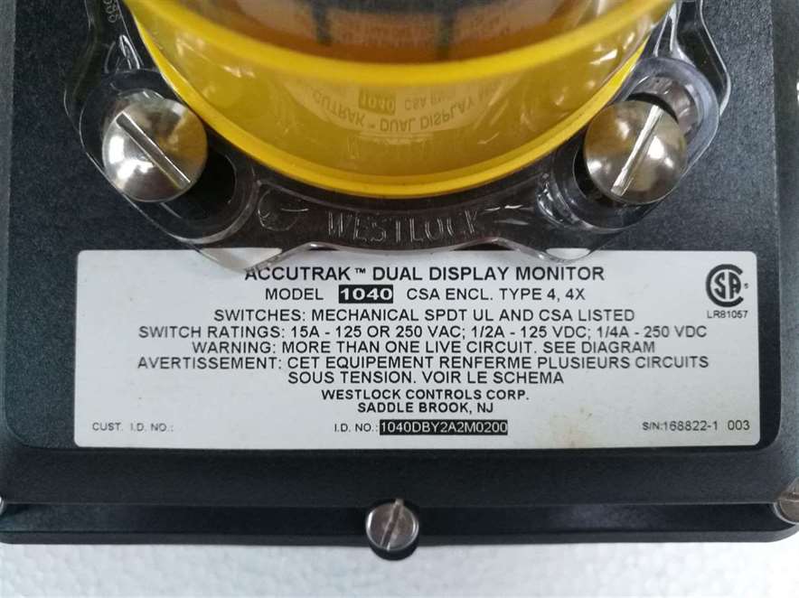 Westlock 1040 Accutrak Dual Display Monitor