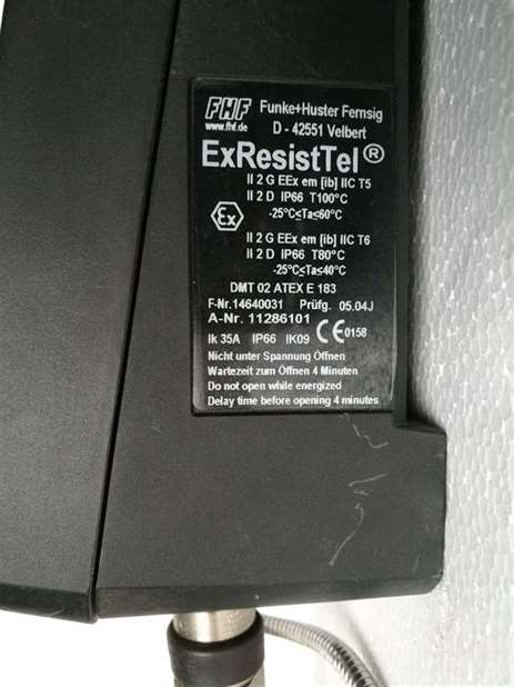 FHF 11286101 Hazardous Area Telephone Black