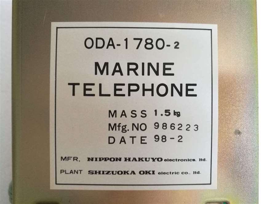 Nippon Hakuyo ODA-1780-2 Marine Telephone