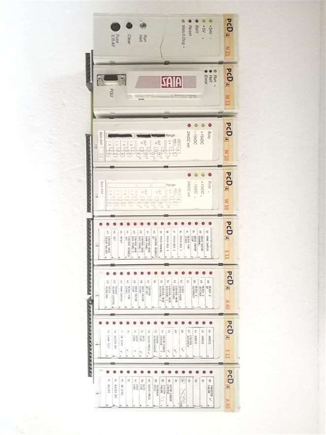 SAIA PCD4 N21+M11+W10[2]+E11[2]+A40[2] Input Output Modules