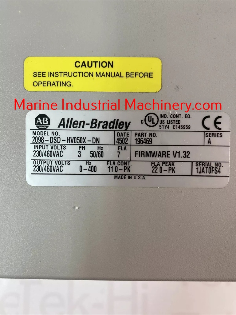 Allen-Bradley 2098-DSD-HV050X-DN Servo Drive