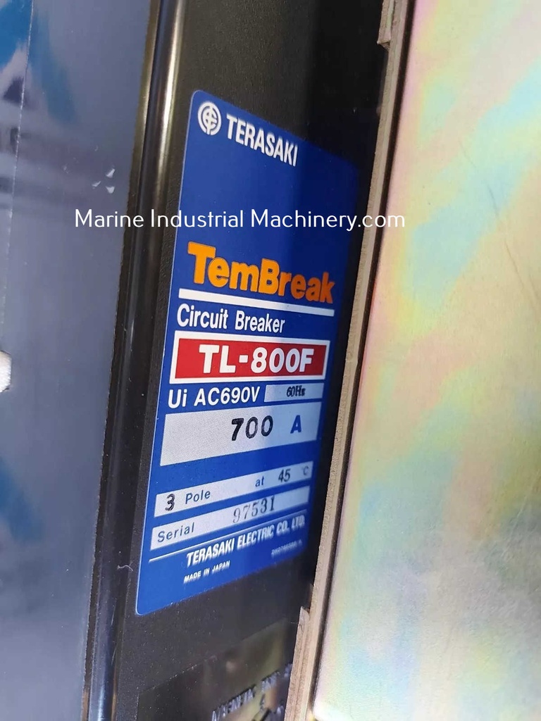 Terasaki Tembreak TL-800F 3 Pole Circuit Breaker