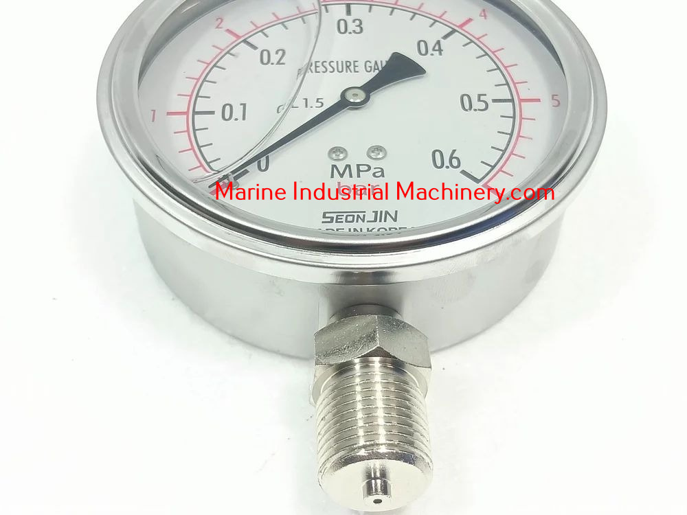 Seonjin OIL100 1-2 Pressure Gauge(0.6 MPa)