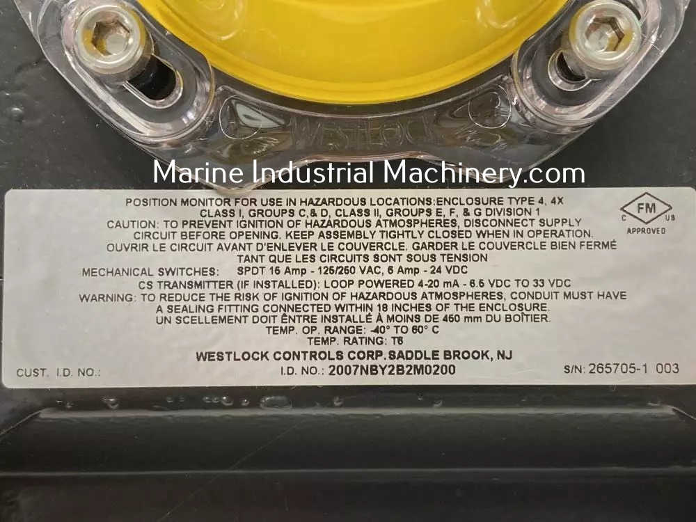 Westlock Controls 2007NBY2B2M0200 Position Monitor