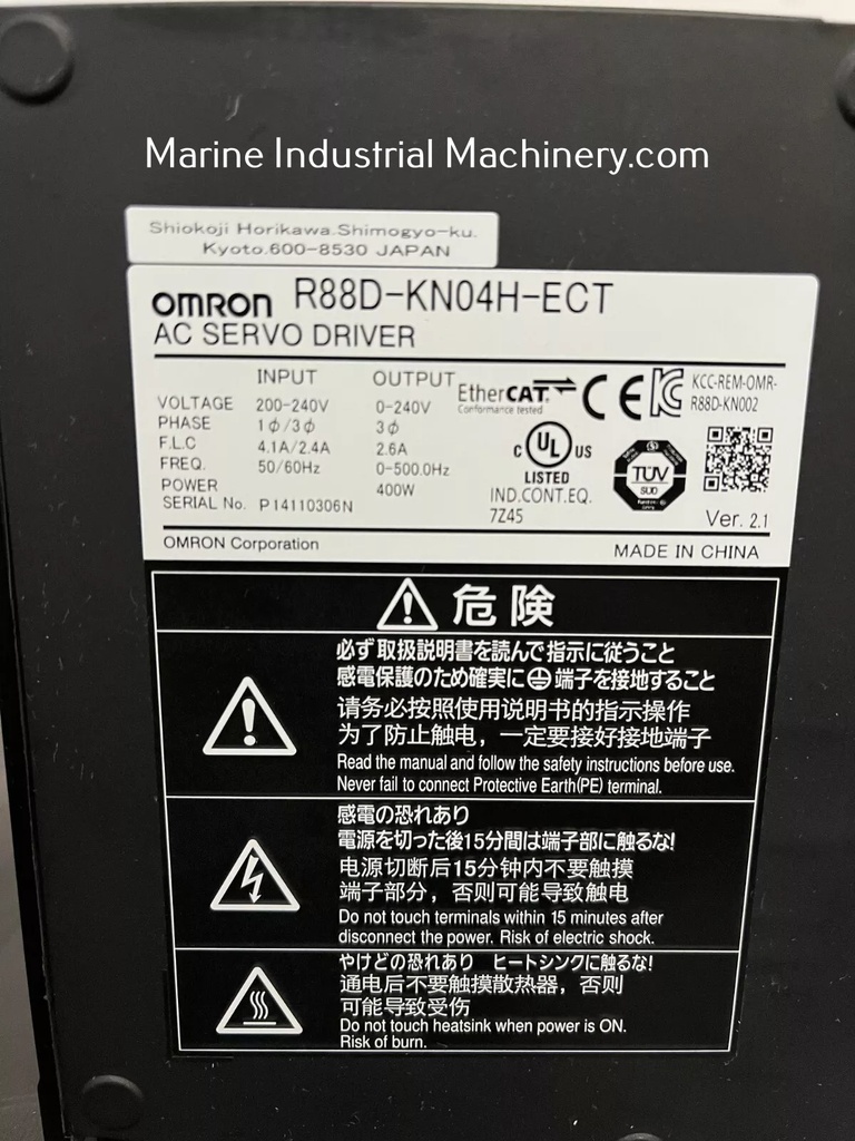 Omron R88D-KN04H-ECT Servo Driver