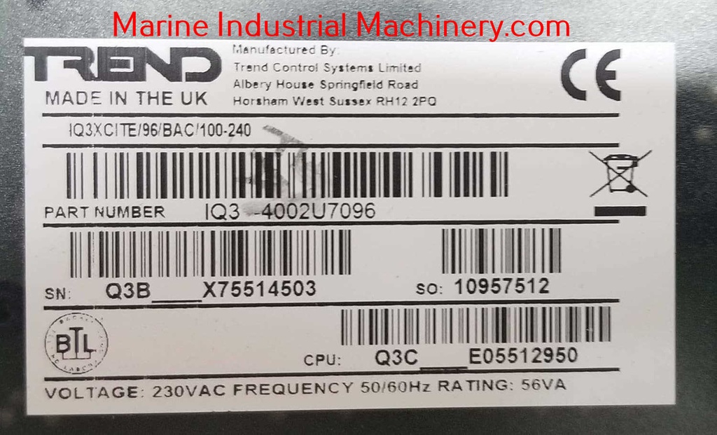 Trend IQ3XCITE-96-BAC-100-240 Web Enabled Controller