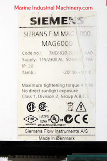 Siemens Sitrans F M MAG 6000-7ME6920-2CA10-1AA0 Flow Meter
