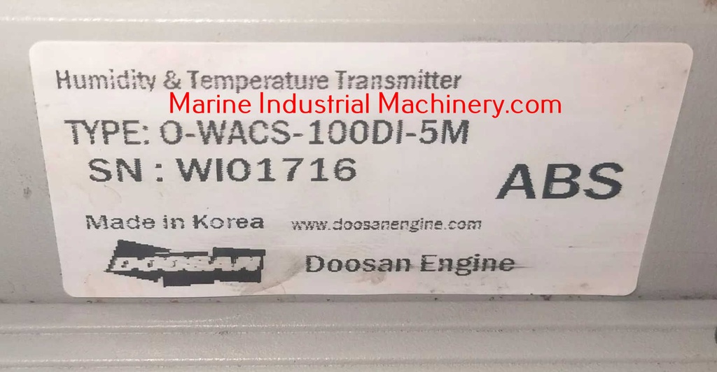Doosan Water In oil Monitoring System