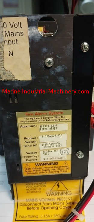 Minerva W125.500.656 Fire Alarm Panel Power Supply