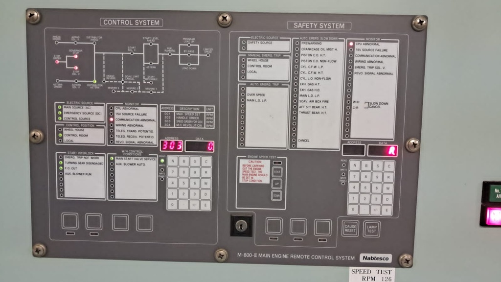 Nabtesco M-800-II Main Engine Remote Control System