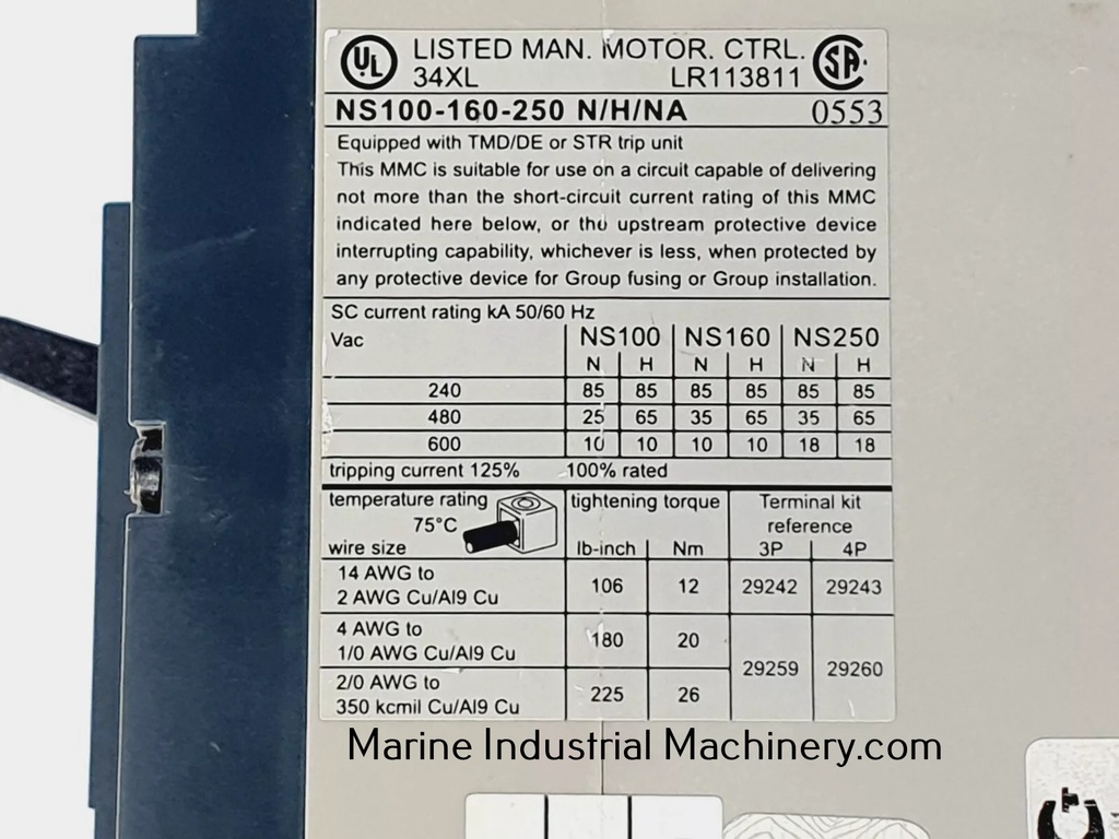 Merlin-Gerin Compact NS100H Circuit Breaker