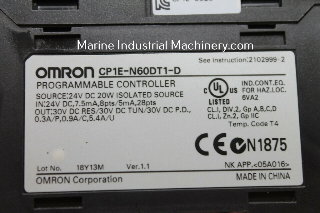 Omron CP1E-N60DT1-D PLC Module