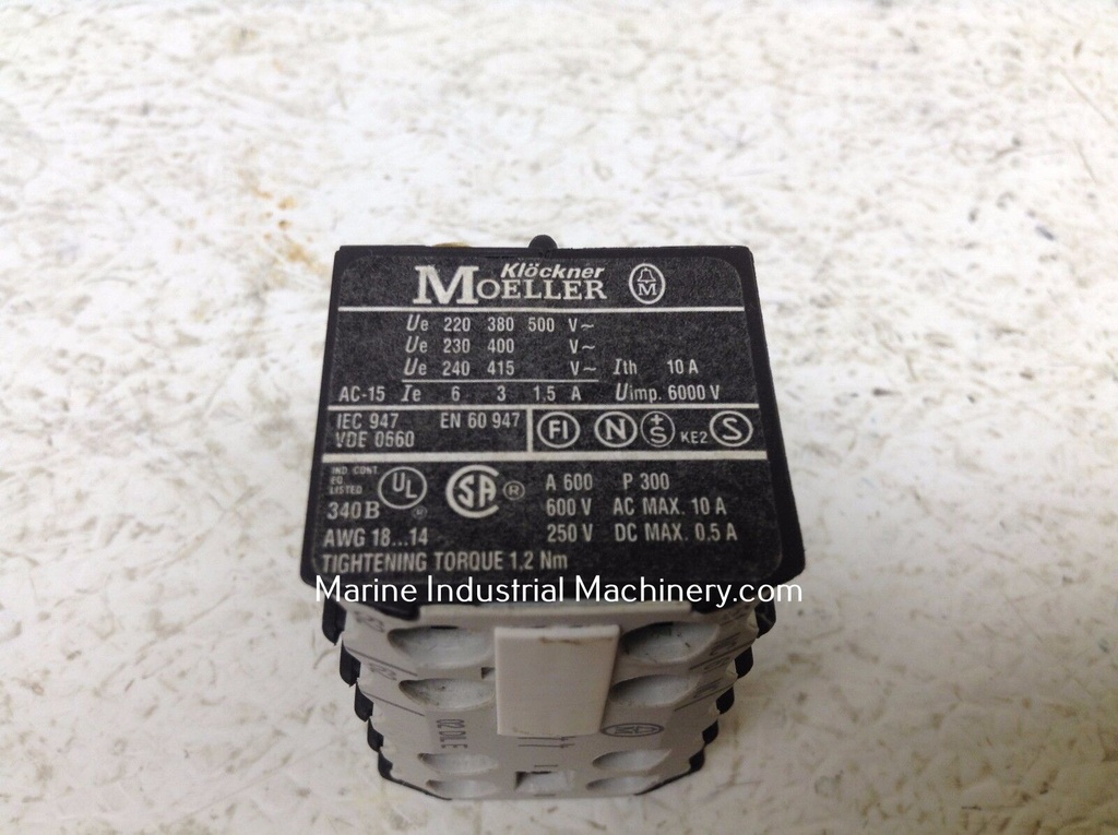 Klockner Moeller 02 DIL E Auxiliary Contact