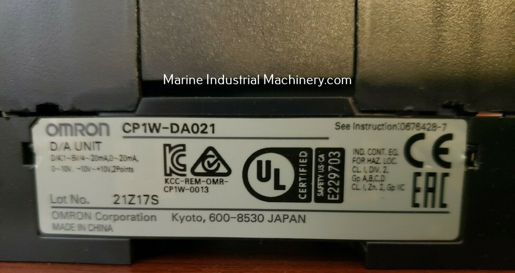 Omron CP1W-DA021 D/A Unit
