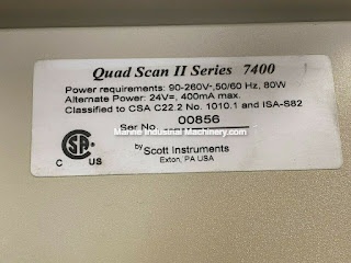 Scott Instrument QUADSCAN II Series 7400 Four Point Analog Gas Controller