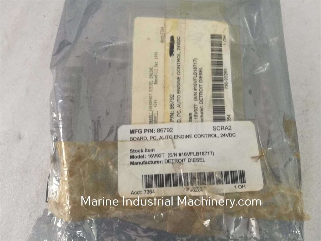 Stewart & Stevenson 86792 Automatic Engine Control