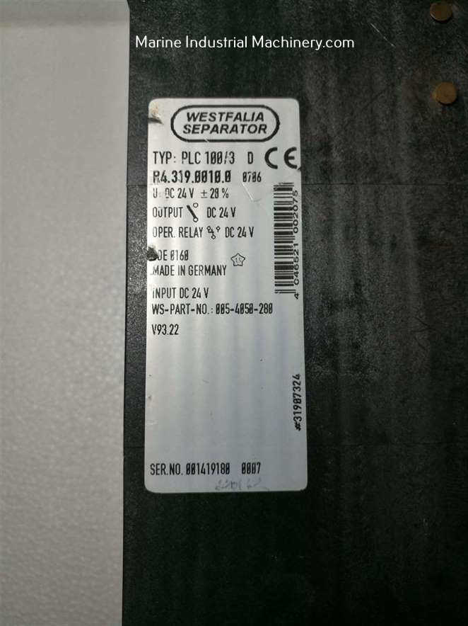 Westfalia PLC 100-3 D Programmable Controller